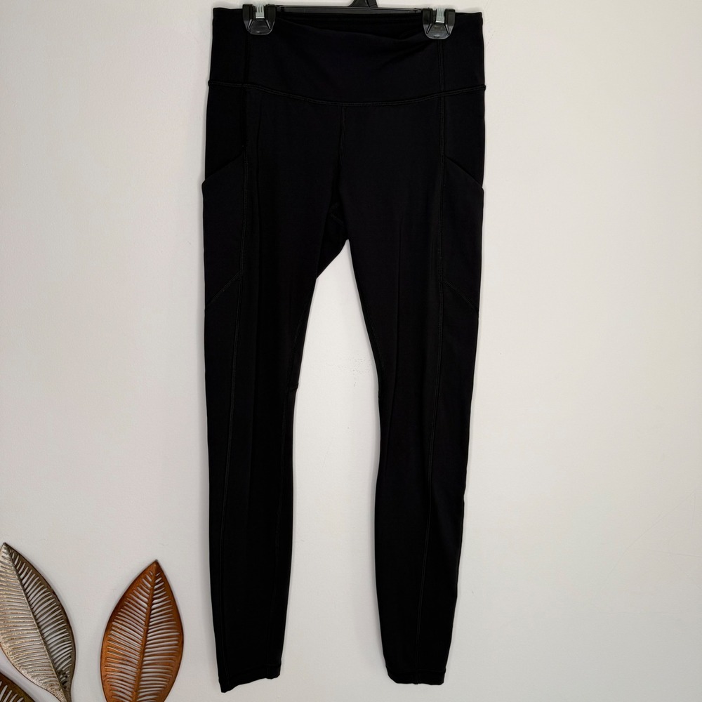 Lululemon Speed Up Tight 28 Black Luxtreme Running Leggings Pockets Size 4